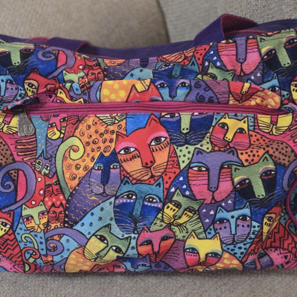 Colorful Cat Tote Bag – Fun, Bold, and Eye-Catching! 🐱 - Picture 8 of 12